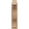 Ekena Millwork 5 1/2-in W x 12-in D x 24-in H Funston Block Rough Cedar Woodgrain TimberThane Outlooker, Primed Tan OUTUR055X12X24FST44RCPR - alternate 5